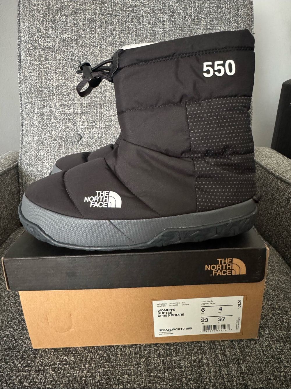 The North Face Black Women's Nuptse Après Bootie